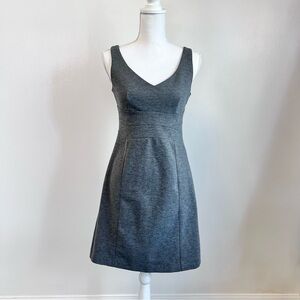 Womens Gray Sleeveless A Line Structured Mini Dress Size 4 New York & Company